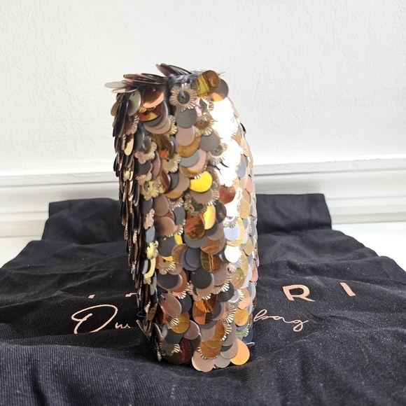 New Simitri Sequin Embellished Metallic Disco Convertible Clutch/Handbag NWT - Picture 12 of 16